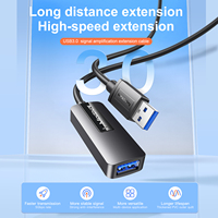 Cable de Extensión Activo USB 3.0 Industrial Mindpure, Repetidor Extensor SuperSpeed de 5 Gbps con Chip VIA Labs, Amplificador de Señal para VR y SSD
