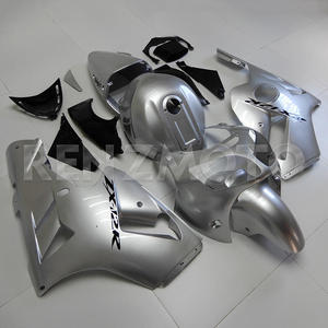 Carénages de moto adaptés à Kawasaki ZX12R 2000-2001, carrosserie en plastique ABS noir argenté - Product Image 2