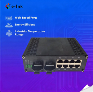 10-Port Gigabit Ethernet <strong>Switch</strong> Dual SFP Fiber Ports 20Gbps Capacity Aluminum Case Redundant Power Support 1000Mbps Fiber <strong>Switch</strong> - Product Image 3