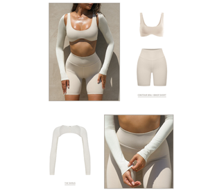 Abbigliamento da Palestra con Logo Personalizzato, Top da Allenamento di Alta Qualità, Classico Aderente Sexy a Maniche Lunghe, Bolero da Donna - Product Image 3