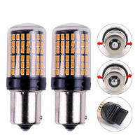 Liwiny New Hot 144Smd 3014 Car Tun Signal Light Rouge Jaune Blanc 10w Bay15s Bay15d 7440 7443 Auto Signal Ampoule