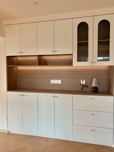 Armario Vestidor Moderno de Lujo de Alta Gama, Diseño Elegante Hecho a Medida, Forma de L, Puertas de Madera Contrachapada y Aglomerado Pintado, Estantes para <span class=keywords><strong>Dormitorio</strong></span> - Product Image 2
