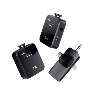 Micrófono de Solapa 3 en 1, 2.4G, Mini Micrófono Inalámbrico USB, Micrófono para Podcast, Micrófono USB para Transmisión en Vivo <span class=keywords><strong>con</strong></span> Receptor - Product Image 2