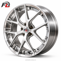 عجلات مصنوعة من قطعتين بتصميم Y-Spoke مع وجه مصقول، مقاس 18 و19 و20 بوصة، 5x112 و5x120 لسيارات BMW وAudi وBenz