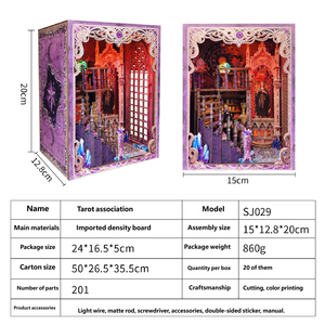 Kit Fai-da-Te Casa in Miniatura dei Tarocchi - Architettura Mistica con Mobili e Decorazioni per Casa delle Bambole - Product Image 2