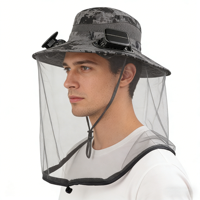 Chapeau anti-moustiques et anti-insectes solaire à double ventilateur, haute qualité, best-seller, nouveau modèle d'été, unisexe
