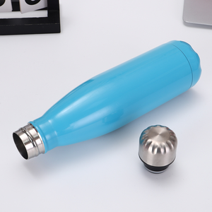 Botella de agua deportiva de acero inoxidable portátil personalizada de 17Oz y 500ml a prueba de fugas con tapa para acampar al aire libre - Product Image 4