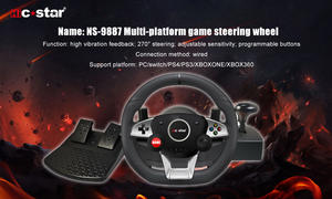 Volante de Carreras Ergonómico Multiplataforma 7 en 1 con Vibración, Freno de Mano y Botones Lineales, Gran Venta 2025 - Product Image 6
