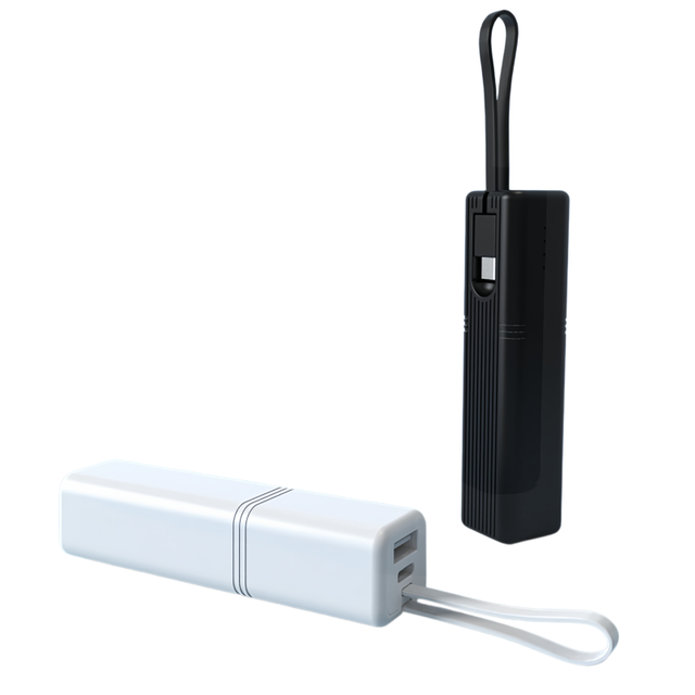 2026 Hot Selling Portable Mini Lipstick Power Banks 5000mah with Type-C Cable