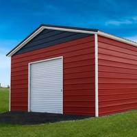 Garage métallique préfabriqué 20x19 pieds avec revêtement en poudre pour garage automobile