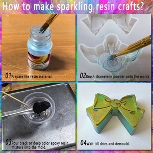 10-Màu Siêu <span class=keywords><strong>Chrome</strong></span> Mica Bột Thiết Lập Màu Sắc Chuyển Đổi Crom Bột Tắc Kè Hoa Sắc Tố Cho Thủ Công Nhựa <span class=keywords><strong>Epoxy</strong></span> - Product Image 3