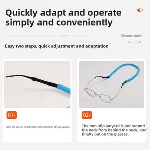 Cordón Antideslizante Ajustable de Poliéster para Gafas de Sol, Cuerda Antipérdida para Gafas Deportivas de Buceo para Hombres y Mujeres, Venta al por Mayor de Fábrica - Product Image 3
