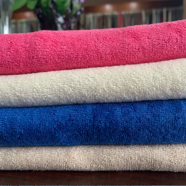 Tissu de serviette absorbant en microfibre de polyester 100% durable bon marché de haute qualité pour serviette