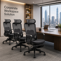 Chaise de bureau ergonomique en maille, inclinable, avec repose-pieds rétractable et silencieux, chaise d'ordinateur à dossier rabattable, mousse moulée haute densité