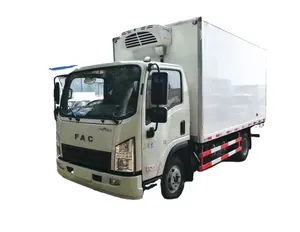 Di carne congelata trasporto FAC 4x2 6 ruote di carne box refrigerato camion congelatore camion con il prezzo basso per la vendita vendita