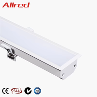 CE RoHS Encastré LED Lumière linéaire Anodisé Aluminium Givré PC Utilisation industrielle de rendement optimum