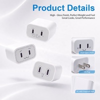Nouveau style, petite forme, chargeur mural USB-C haute vitesse 40W avec port Type-C, adaptateur de voyage pour iPhone 12 13 Pro