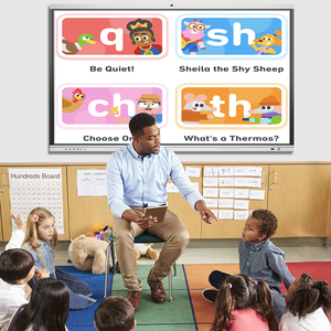 48mp ai theo dõi máy ảnh 4K UHD tương tác phẳng Android 14 bảng thông minh với bảng trắng tương tác cho giáo dục - Product Image 5