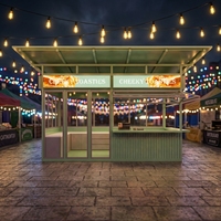 Kiosque mobile de café en conteneur, café extérieur alimenté à l'énergie solaire, stand modulaire pour boissons, idéal pour les stations balnéaires
