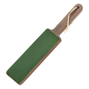 Xinzuo New Double Sided da strop cho dao mài mài giũa đánh bóng dao công cụ với Walnut gỗ xử lý - Product Image 6
