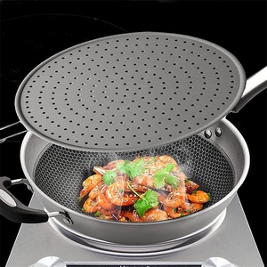 Pelindung Cipratan Minyak Multifungsi, Penutup Silikon Layar Percikan Minyak untuk Wajan Penggorengan - Product Image 6
