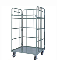 Carro de Plataforma Plegable de Acero Reforzado con Ruedas, Carretilla de Mano de Cuatro Ruedas, Capacidad de Carga de 500 kg, Personalizable OEM