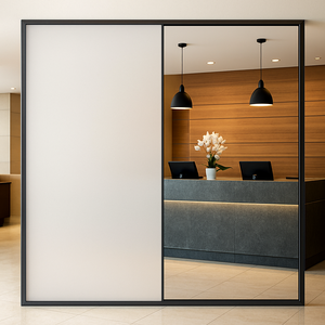 فيلم زجاج ذكي PDLC بأسلوب عصري ذاتي اللصق مضاد للانفجار فيلم نوافذ زخرفي بسمك 0.45 مم مع ضمان لمدة سنة للمكاتب - Product Image 3