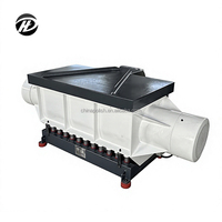 Polisseuse vibrante linéaire HENGDA, machine de finition de surface vibrante, moteur, capacité 400L, puissance 3kW, PU résistant à l'usure