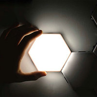 Lampe murale colorée nid d'abeille à LED, éclairage tactile, quantum, hexagone, pour chambre à coucher, salon, escalier, loft, nouveauté