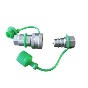 ISO7241-A 1/2 inch BSP hydraulische snelkoppeling met stofkappen voor graafmachines en hydraulische systemen - Product Image 3