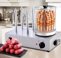 Hot-dog à vapeur et chauffe-pain à saucisses Rôtissoire prix bon marché à vendre
