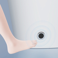 Toilette intelligente en céramique monobloc Toilette intelligente à double chasse d'eau avec veilleuse LED pour la maison et l'appartement