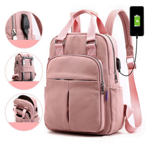 Sac à dos scolaire pour femmes et filles, produit tendance, nouveau, léger, disponible en plusieurs couleurs, avec port USB - Product Image 2