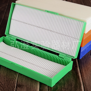 Hongbolai 50-Slide <b>Microscope</b> Slide Box Thickened Pathology Section Storage Case Individual Packaging For Lab Use - Product Image 4