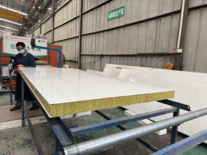 Panneau sandwich de type S léger, ignifuge, <span class=keywords><strong>hydrofuge</strong></span>, résistant à l'humidité, isolant thermique et acoustique, pour cloisons intérieures - Product Image 5