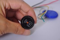 Petite serrure de porte intelligente de sécurité mini, ABS, étanche, extérieure, Wiegand RFID 125KHZ, lecteur de carte de proximité, contrôle d'accès, capteur