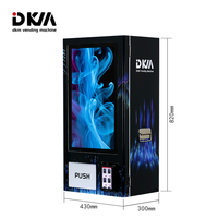 DKM Vente en Gros Mini Publicité Mince Écran Tactile Intelligent Petit Distributeur Mural Intelligent pour Cigarette Préservatif