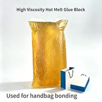 Bloc thermofusible jaune clair sensible à la pression, anti-déchirure, réutilisable, pour la fabrication de sacs de courses et l'emballage