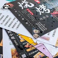 Menús de PVC Resistentes al Agua y a las Manchas para Restaurantes, con Diseño e Impresión Personalizados por el Fabricante