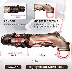 Kristal grosir lengan <span class=keywords><strong>Penis</strong></span> pria masturbasi mainan seks dewasa pemijat populer elektrik titik stimulasi <span class=keywords><strong>Vibrator</strong></span> untuk pria - Product Image 3