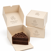 Boîte en carton blanc robuste, compacte, avec revêtement mat, impression personnalisée en gros, pour l'emballage de pâtisseries, chocolats