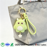 Porte-clés en caoutchouc anime 2D/3D personnalisé, professionnel, OEM, durable, écologique, avec logo personnalisé pour cadeaux promotionnels