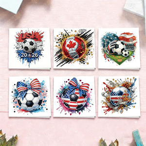 Tarjetas <span class=keywords><strong>de</strong></span> Felicitación con Diamantes para Fanáticos <span class=keywords><strong>del</strong></span> Fútbol - Tarjeta Patriótica <span class=keywords><strong>de</strong></span> Celebración <span class=keywords><strong>de</strong></span> Fútbol 2026 para EE. UU. y Canadá - Product Image 6