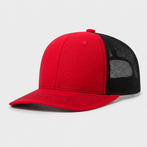 Casquettes de camionneur en coton OEM avec dos en maille, ajustables, avec panneau avant en jean et patch logo - Product Image 2