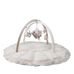 Facile à assembler 5 en 1 épais sol en peluche multifonctionnel bébé jouer activité <span class=keywords><strong>éveil</strong></span> <span class=keywords><strong>tapis</strong></span> 6 jouets suspendus bébé jouer salle de sport - Product Image 4