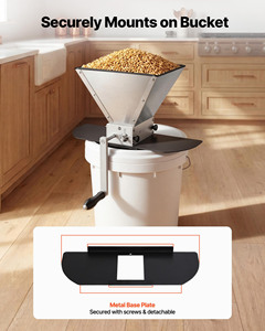 Moulin à grains manuel, broyeur de malt pour brassage maison, broyeur de blé réglable pour la fabrication de bière - avec <span class=keywords><strong>2</strong></span> rouleaux en acier inoxydable - Product Image 4