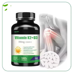 Suplemento Vegano en Tabletas de Calcio, Magnesio, Zinc y Vitamina D3, Promueve la Salud, Vitamina D3 <span class=keywords><strong>K2</strong></span>, Tabletas de Vitamina <span class=keywords><strong>K2</strong></span> - Product Image 1