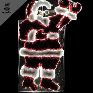 Lámpara de Paisaje 2D con Diseño de Santa Claus para Decoración Navideña de Exteriores, Luces LED con Motivos Navideños para la Calle - Product Image 2