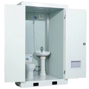Inodoro portátil de diseño gráfico, baño químico moderno, casa prefabricada cómoda, baño completo <span class=keywords><strong>para</strong></span> puerta de Panel sándwich al aire libre - Product Image 1