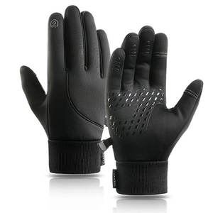 Guantes de invierno para hombre, bicicleta de ciclismo, mujer, Polar térmico, viento frío, impermeable, pantalla táctil, bicicleta, cálido, para correr al aire libre, manopla de esquí - Product Image 1